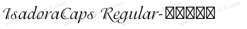IsadoraCaps Regular字体转换